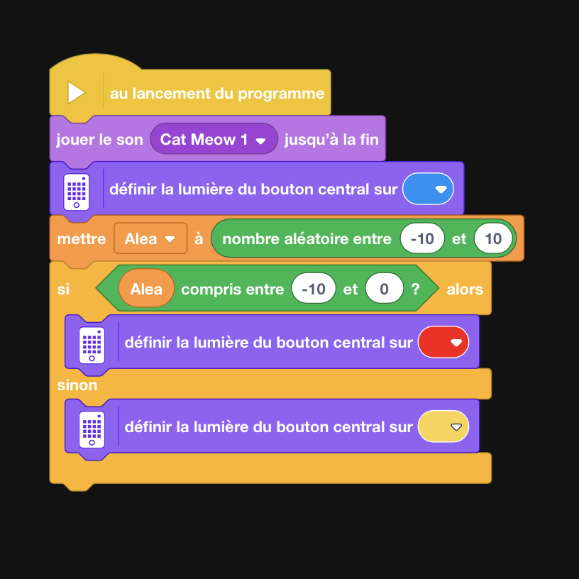 Exemple bloc de code